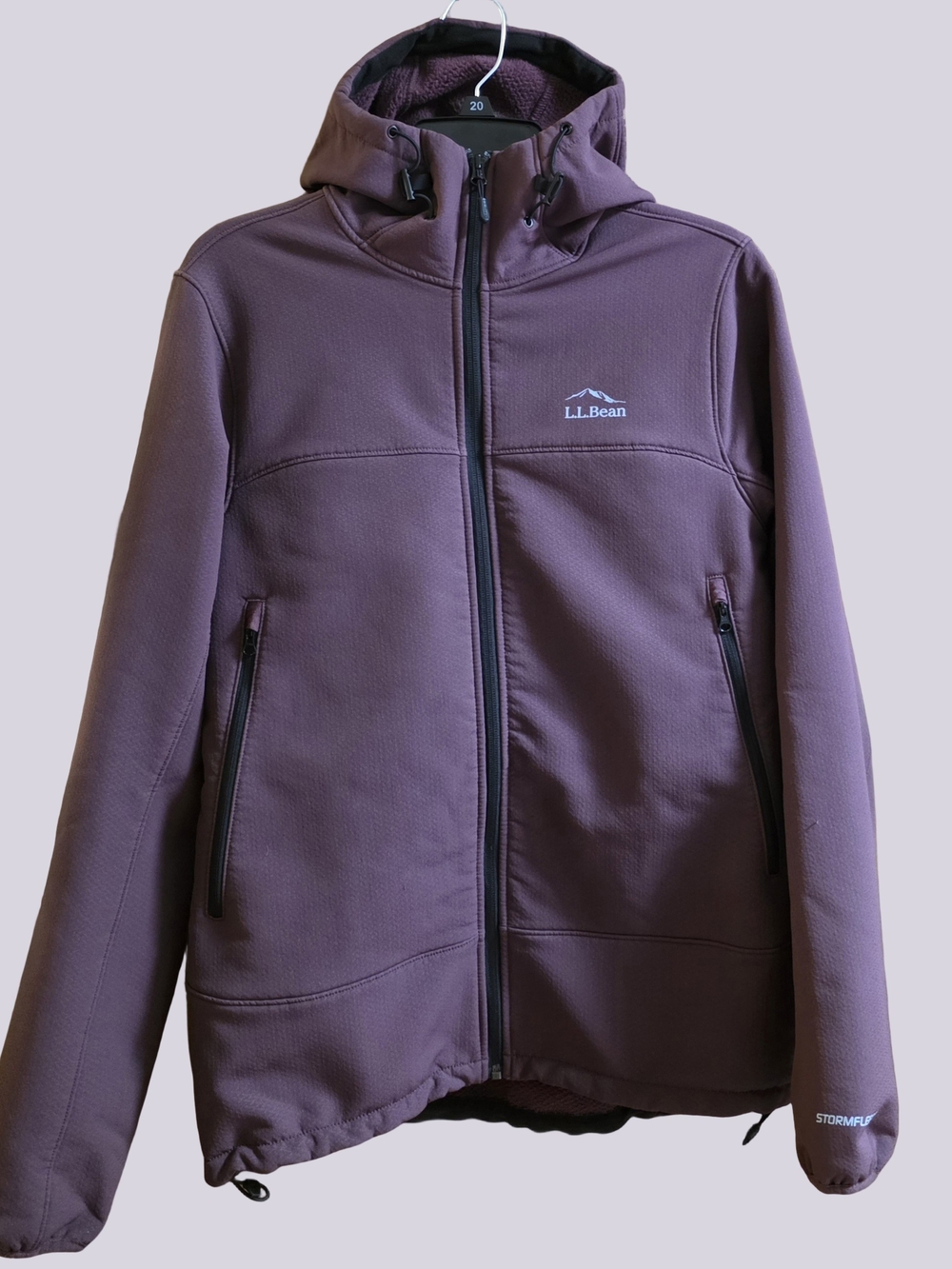 LL Bean Burgundy Men's Stormfleece Pro Hoodie